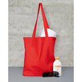 Rouge Red - Back - Jassz Bags "Beech" Cotton Large Handle Shopping Bag - Tote (Pack of 2)
