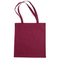 Claret - Front - Jassz Bags "Beech" Cotton Large Handle Shopping Bag - Tote (Pack of 2)