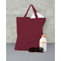 Claret - Back - Jassz Bags "Cedar" Cotton Short Handle Shopping Bag - Tote (Pack Of 2)