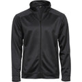 Dark Grey Melange - Front - Tee Jays Mens Performance Zip Sweat Jacket