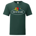 Forest Green - Front - Fruit of the Loom Mens Vintage Big Logo T-Shirt