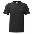 Black - Front - Fruit of the Loom Mens Vintage Logo T-Shirt
