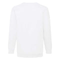 White - Back - Fruit of the Loom Mens Vintage Big Logo Set-in Sweatshirt