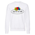 White - Front - Fruit of the Loom Mens Vintage Big Logo Set-in Sweatshirt