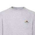 Grey Heather - Back - Fruit of the Loom Mens Vintage Small Logo Set-in Sweatshirt