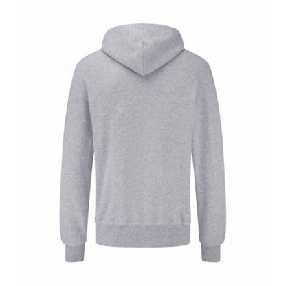 Grey Heather - Back - Fruit of the Loom Mens Vintage Small Logo Heather Hoodie