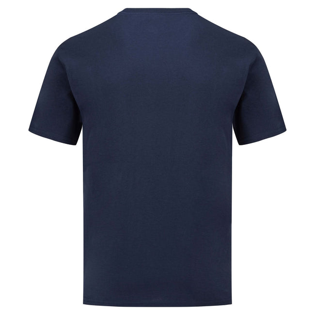 Navy - Back - Fruit of the Loom Mens Iconic 165 Classic T-Shirt