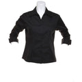 Black - Back - Kustom Kit Ladies 3-4 Sleeve Corporate Oxford Shirt