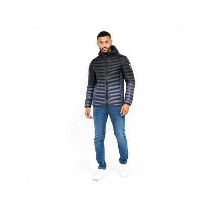 Black - Pack Shot - Crosshatch Mens Rawfade Padded Jacket
