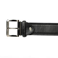 Black - Front - Forest Belts Mens 1.25 Inch Bonded Leather Classic Belt