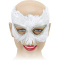 White - Back - Bristol Novelty Unisex Adults Owl Feather Mask