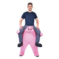 Pink-Navy - Front - Bristol Novelty Unisex Adults Pig Piggy Back Costume