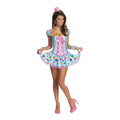 Multicoloured - Front - Bristol Novelty Womens-Ladies Secret Wishes Sweetheart Print Costume