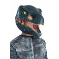 Blue - Back - Jurassic World Velociraptor Movable jaws Mask