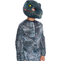 Blue - Front - Jurassic World Velociraptor Movable jaws Mask
