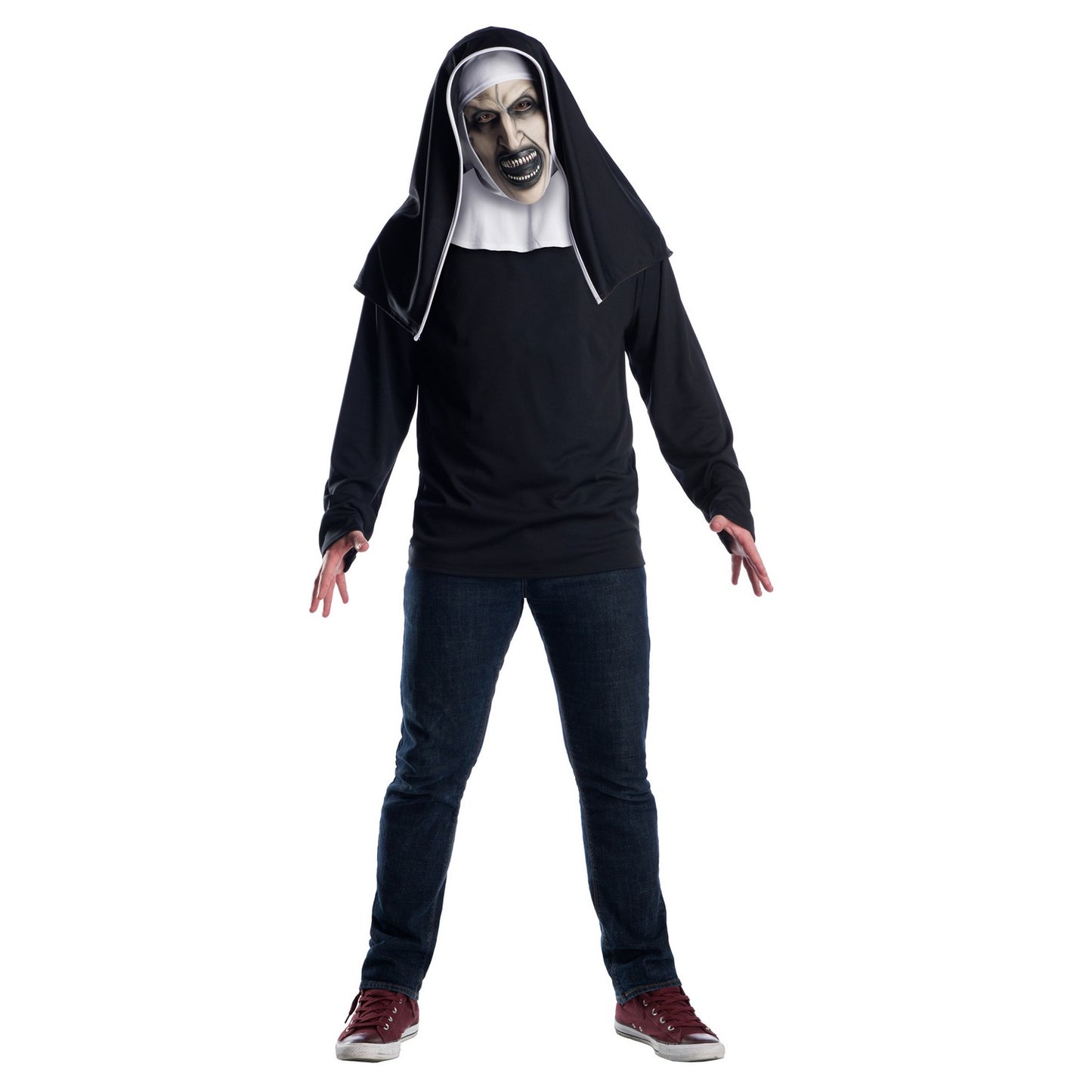 Black-White - Front - The Nun 3-4 Mask