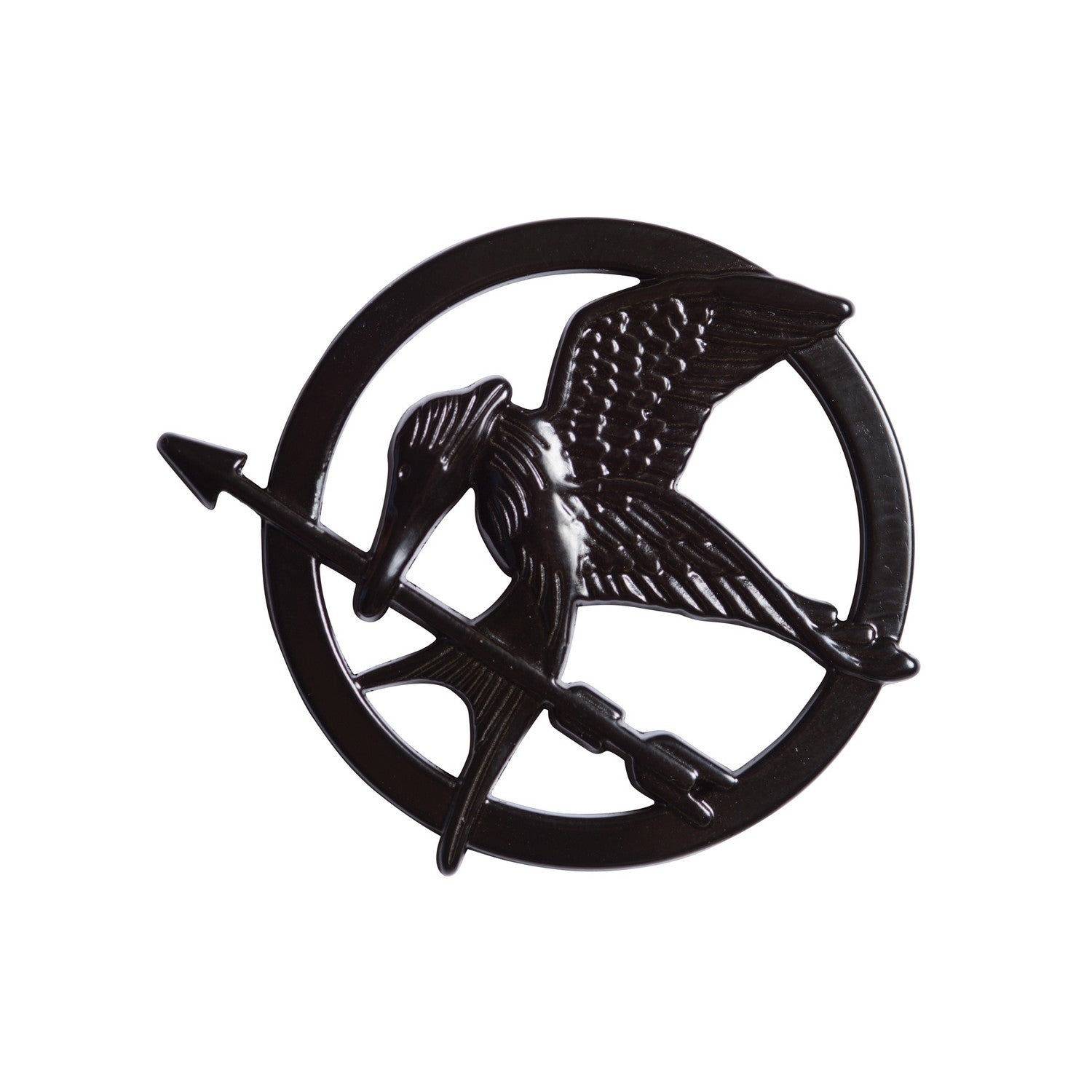 Black - Front - Hunger Games: Mockingjay Badge