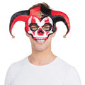 Red-Black-White - Front - Bristol Novelty Unisex Jester Skull Eye Mask