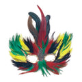 Multicoloured - Front - Bristol Novelty Unisex Adults Bright Colour Feather Eye Mask
