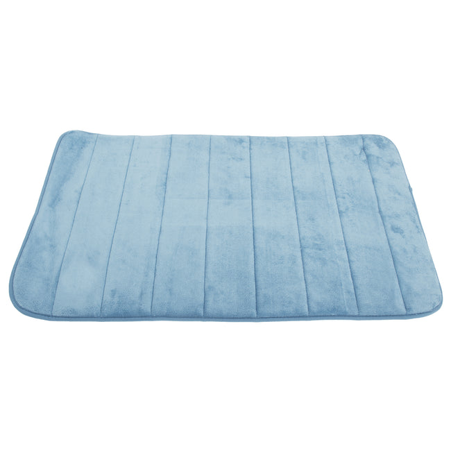 Blue - Front - Velosso Memory Foam Spa Bath Mat