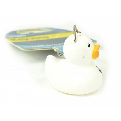 White - Side - Tottenham Hotspur FC Official Football Mini Duck Keyring