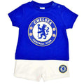 Blue - Front - Chelsea FC Baby Shorts And Tee Sleep Set