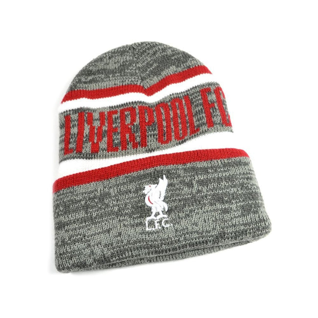Grey-Red-White - Front - Liverpool FC Whitaker, Whitaker Beanie