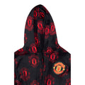 Black-Red - Back - Manchester United FC Boys Dressing Gown