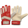 Red-Cream - Back - Arsenal FC Childrens-Kids Spike Goalkeeper Gloves