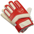 Red-Cream - Front - Arsenal FC Childrens-Kids Spike Goalkeeper Gloves