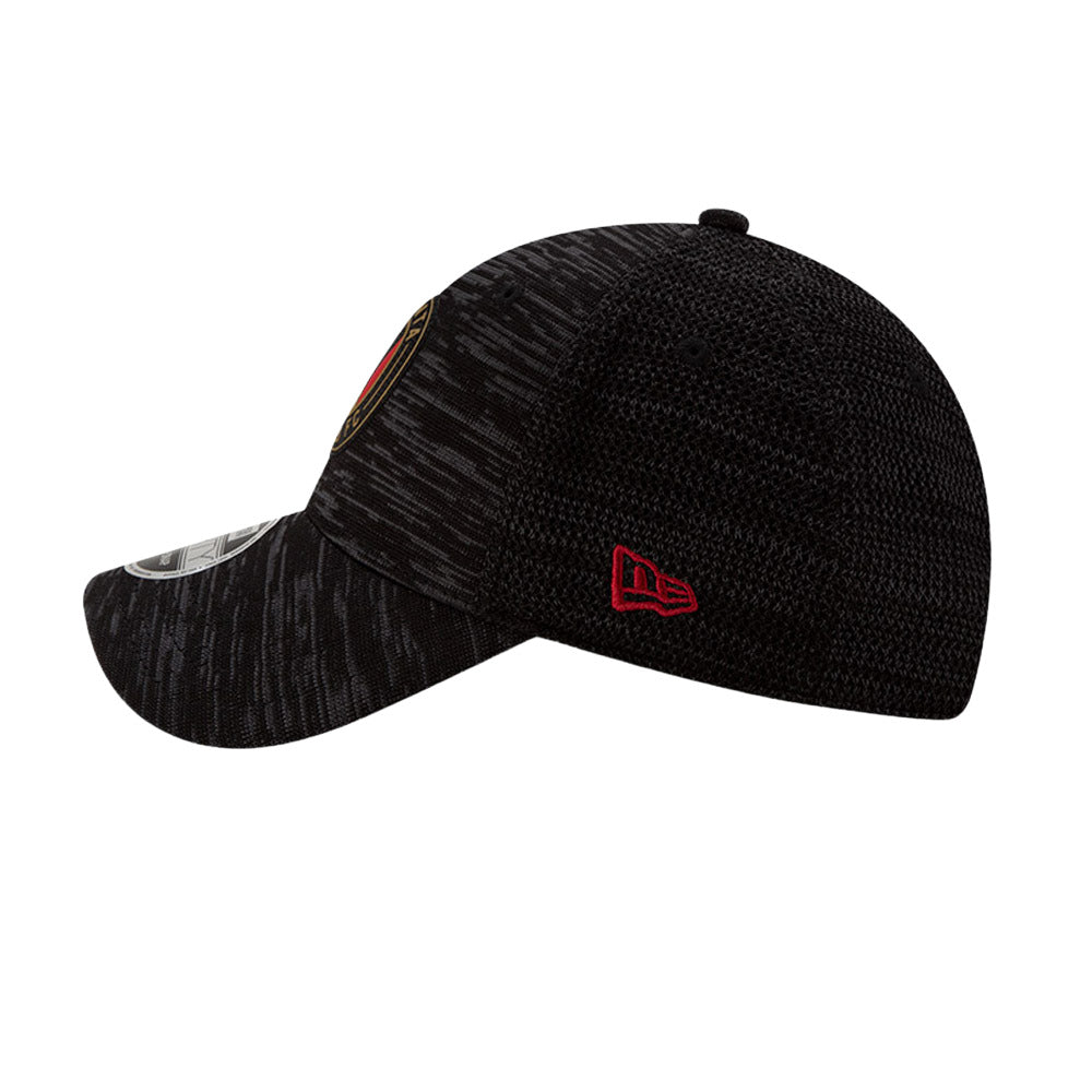 Black-Yellow - Side - Atlanta Unisex Adult United MLS 9Forty New Era Stretch Cap