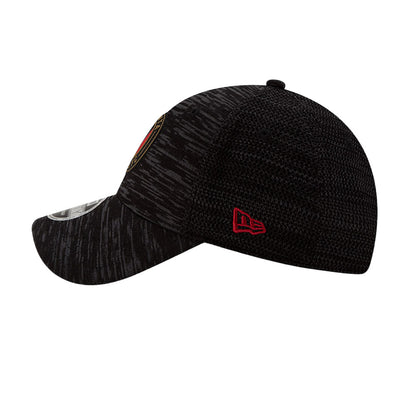 Black-Yellow - Side - Atlanta Unisex Adult United MLS 9Forty New Era Stretch Cap