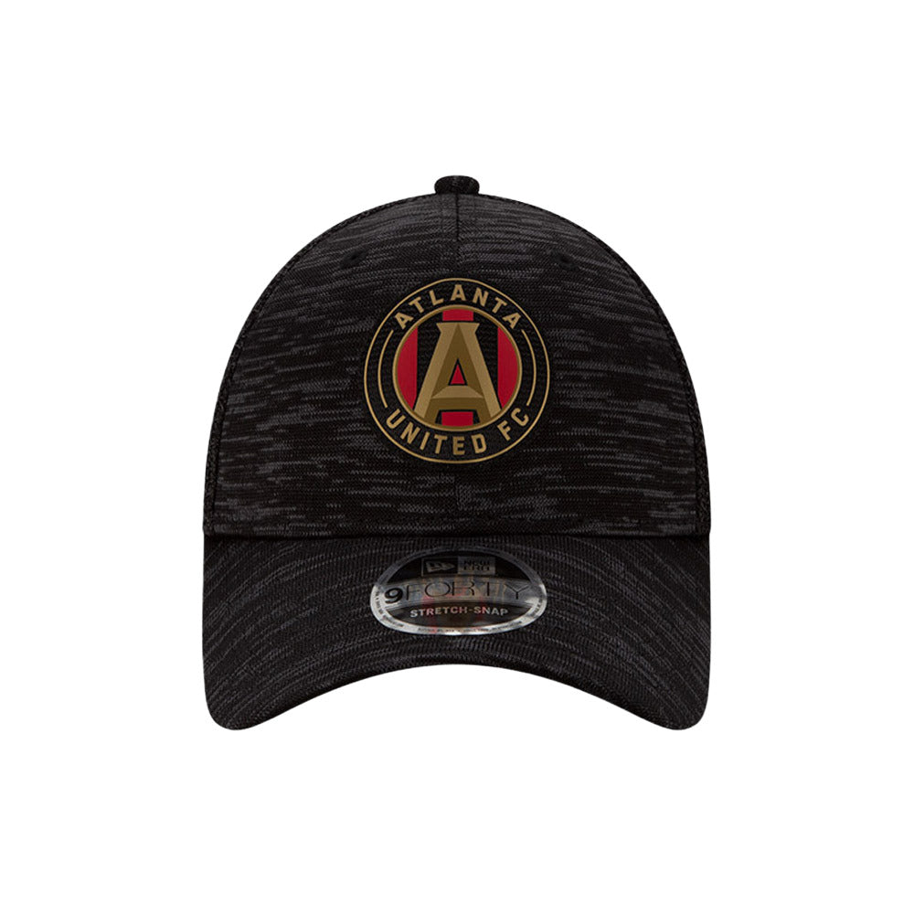 Black-Yellow - Pack Shot - Atlanta Unisex Adult United MLS 9Forty New Era Stretch Cap