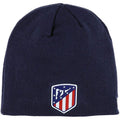 Navy - Front - Atletico Madrid FC Logo Knitted Beanie
