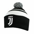Black-White - Front - Juventus FC Bronx Bobble Ski Hat