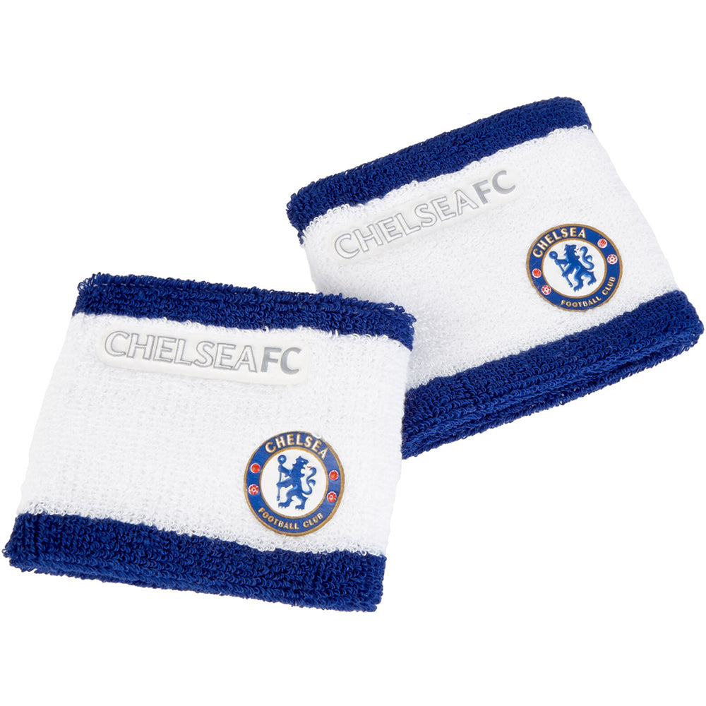 Blue-White - Lifestyle - Chelsea FC Official Football Sweatbands (Set Of 2)