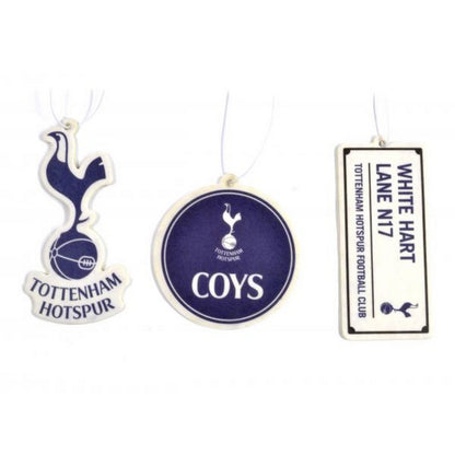 Navy Blue-White - Front - Tottenham Hotspur FC Car Air Freshener (Pack of 3)