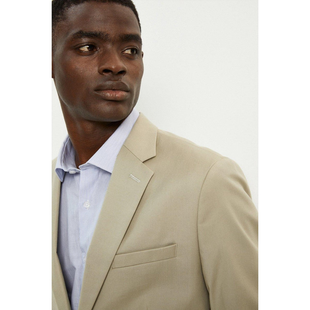 Khaki - Lifestyle - Burton Mens Stretch Slim Suit Jacket