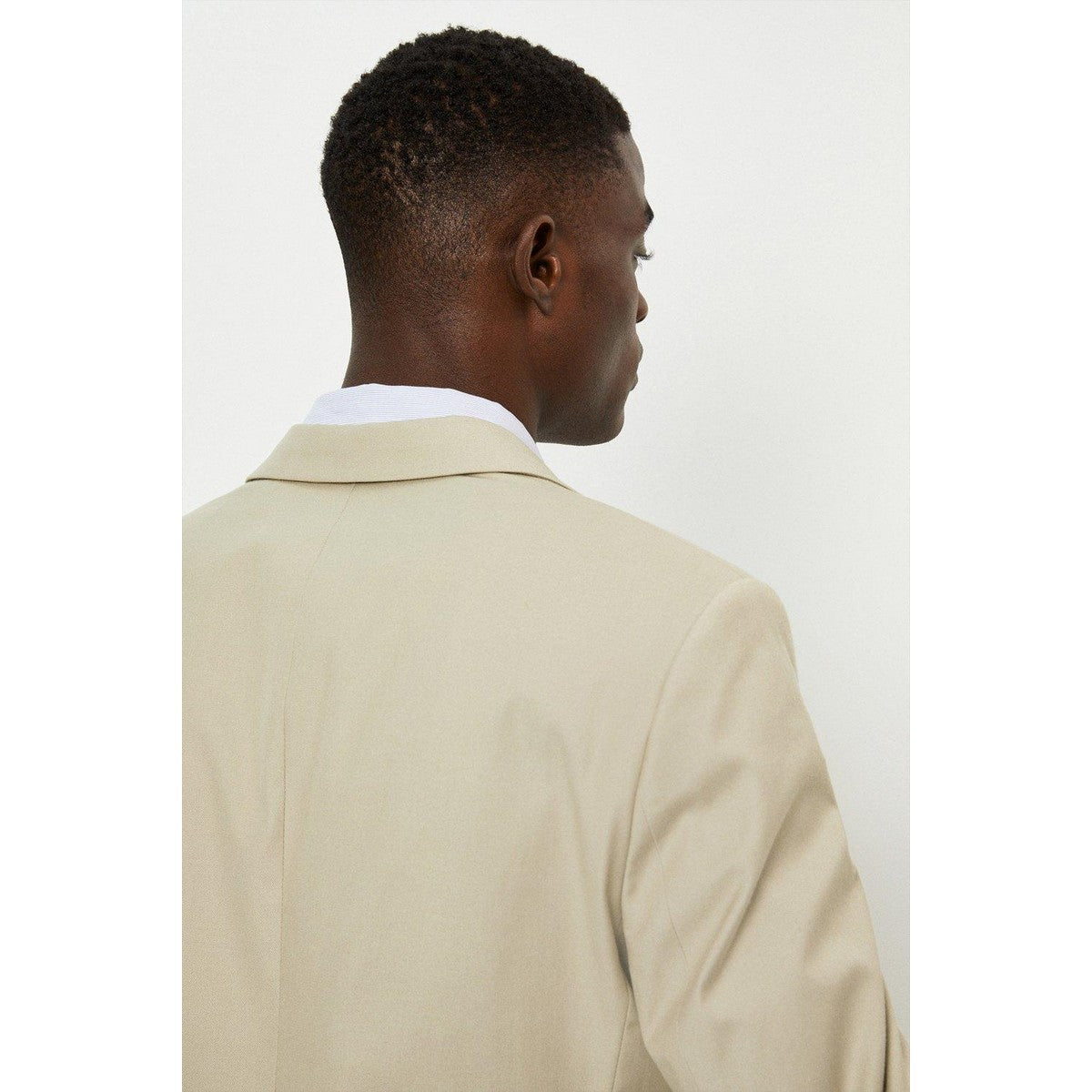 Khaki - Pack Shot - Burton Mens Stretch Slim Suit Jacket