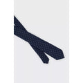 Navy - Side - Burton Mens Spotted Tie