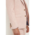 Pink - Lifestyle - Burton Mens Harry brown Herringbone Tweed Slim Suit Jacket