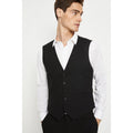 Black - Lifestyle - Burton Mens Single-Breasted Plus And Tall Tailored Waistcoat