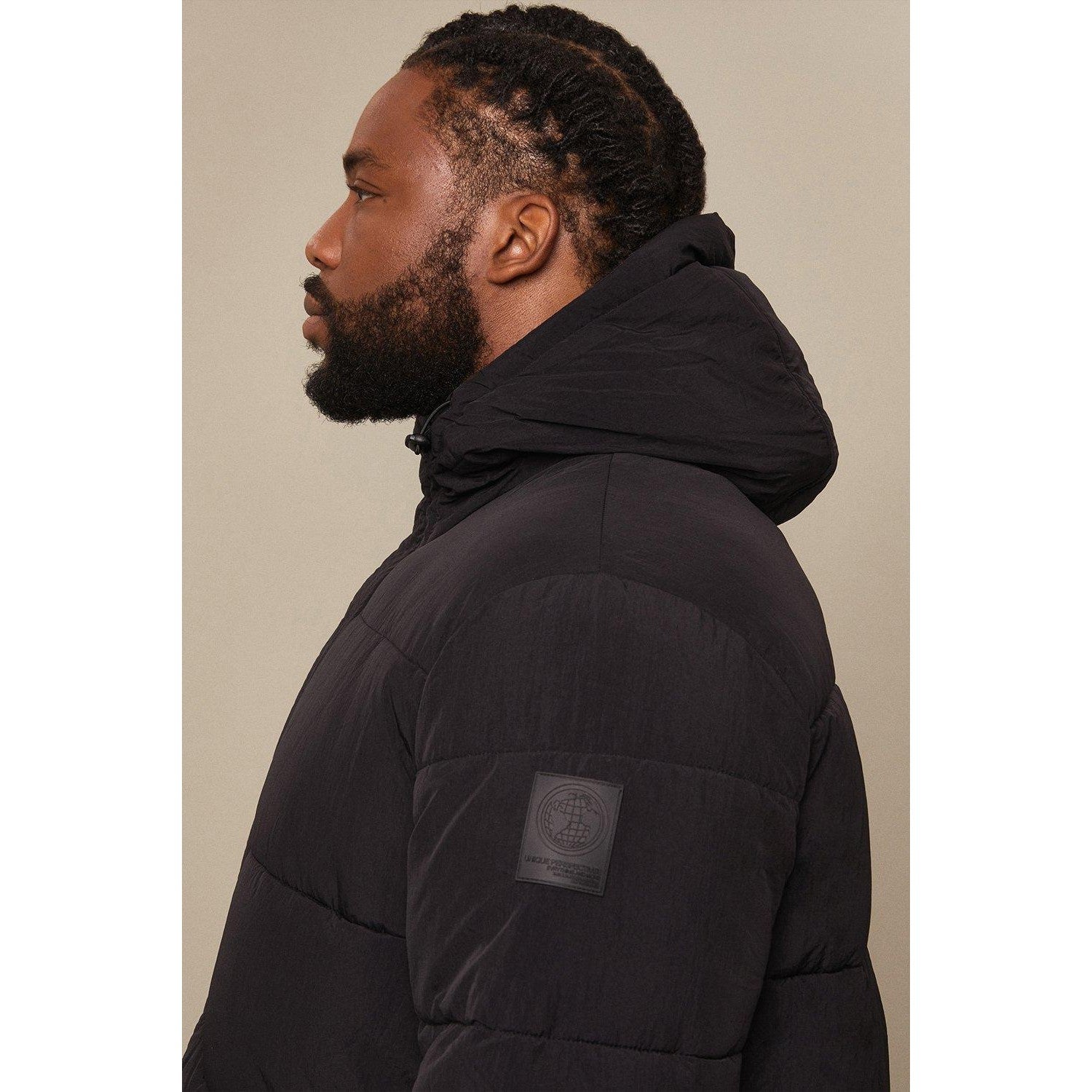 Black - Side - Burton Mens Puffer Jacket
