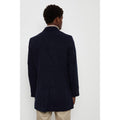 Navy - Back - Burton Mens 1904 Faux Wool Overcoat