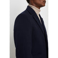 Navy - Side - Burton Mens 1904 Faux Wool Overcoat