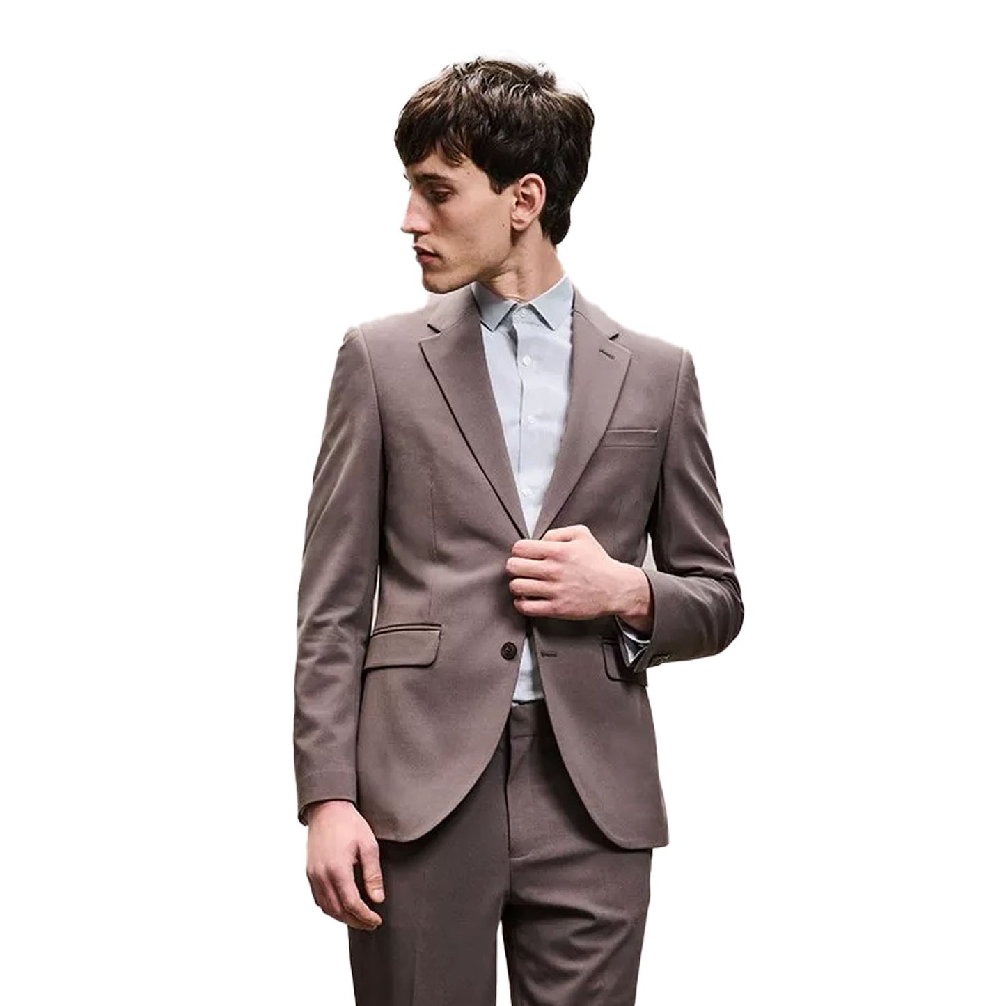 Purple - Front - Burton Mens Slim Suit Jacket