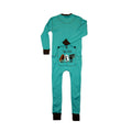 Teal-Black - Back - LazyOne Unisex Tail End Onesie