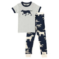 Blue-Grey - Front - LazyOne Childrens-Kids Unisex Labradors Pyjama Set