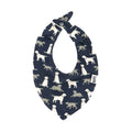 Blue-White - Front - LazyOne Boys Labrador Bandana Bibs (Pack Of 2)