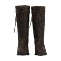 Brown - Side - Hy Signature Womens-Ladies Leather Country Boots